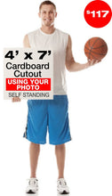 Custom Lifesize 7ft Cardboard Cutout Standee from your photo