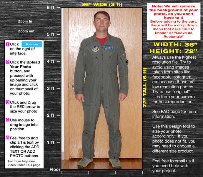6ft Tall Custom Cardboard Cutout