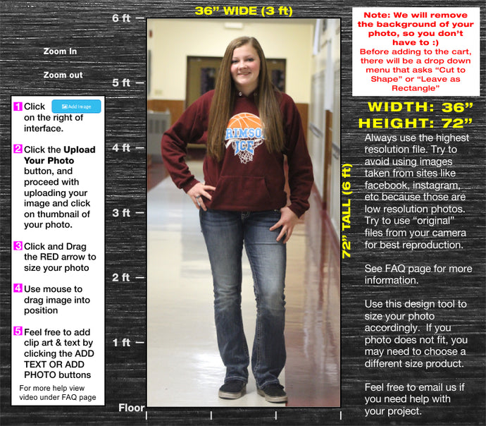 6ft Tall Custom Cardboard Cutout