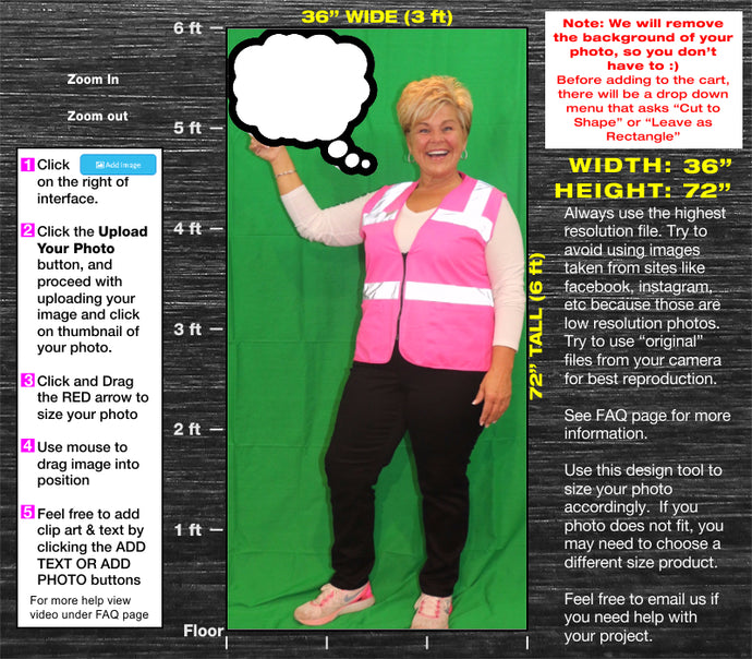 6ft Tall Custom Cardboard Cutout