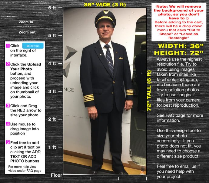 6ft Tall Custom Cardboard Cutout