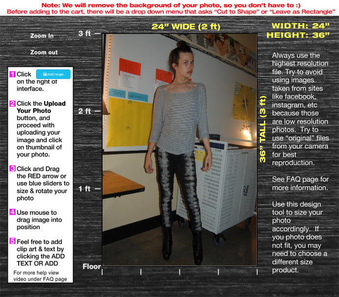 3ft Tall Custom Cardboard Cutout