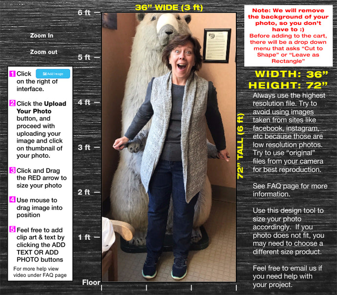 6ft Tall Custom Cardboard Cutout