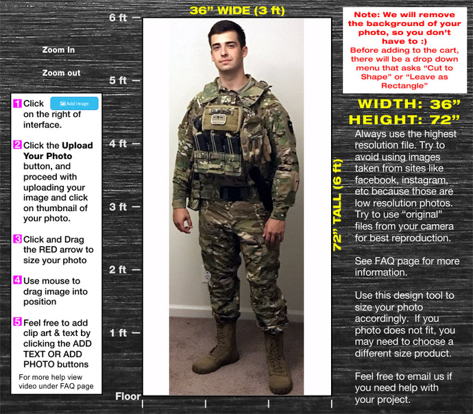 6ft Tall Custom Cardboard Cutout