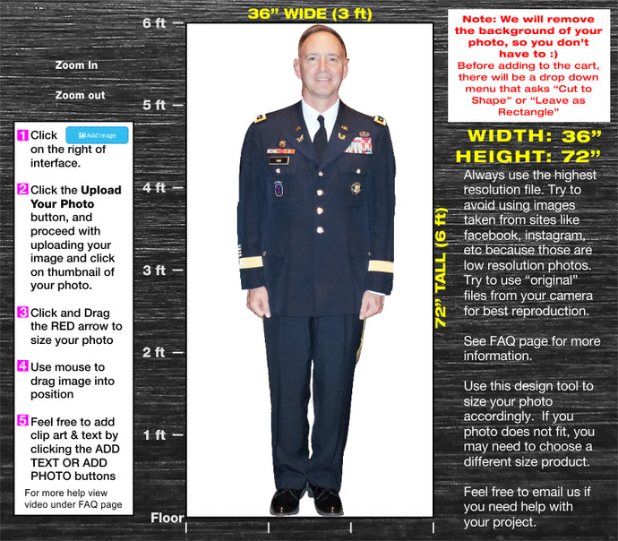 6ft Tall Custom Cardboard Cutout