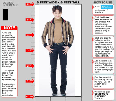 As low as $49 for 6ft Tall Custom Cardboard Cutout