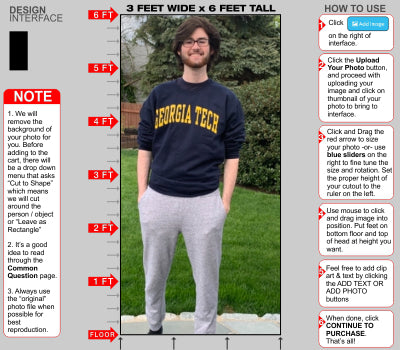 As low as $49 for 6ft Tall Custom Cardboard Cutout