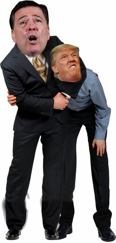 James Comey giving Trump a Headlock Headlock Life Size Cardboard Stand up Standee Cutout