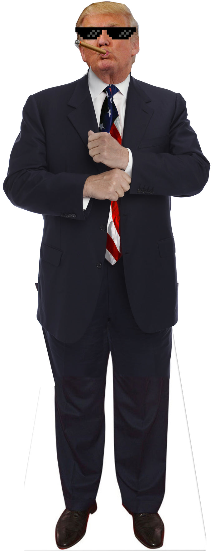 Gangster Donald Trump Life Size Cardboard Stand up Standee Cutout